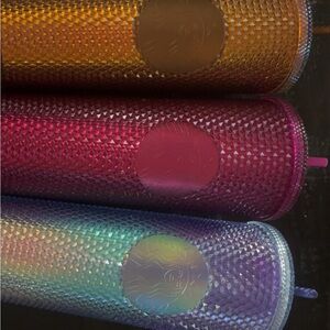 Starbucks Iridescent Tumbler Trio - Gold, Pink, Purple